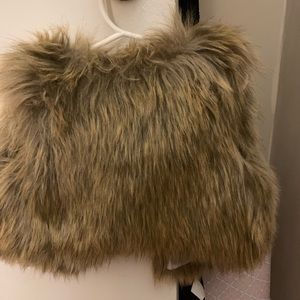 Faux fur vest for toddler